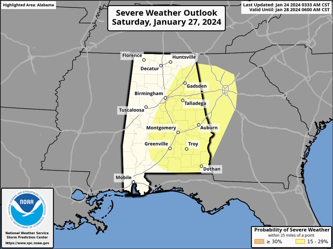 Saturday severe outlook