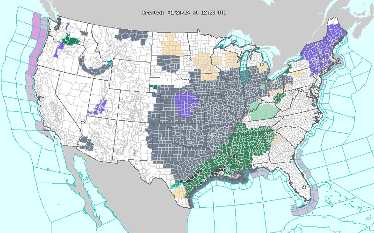 Here comes the rain: Several inches in the forecast