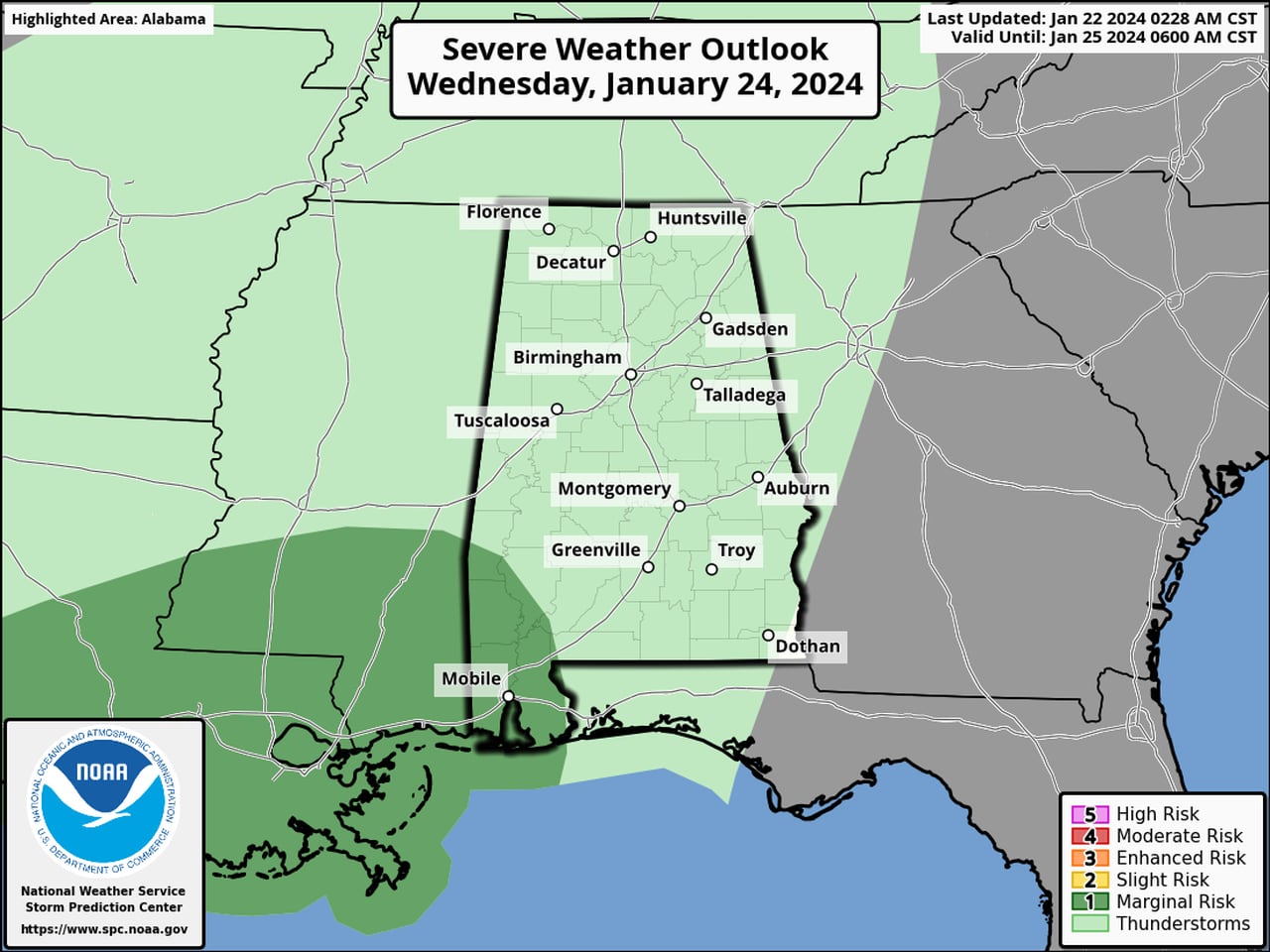 How much rain could Alabama get this week?