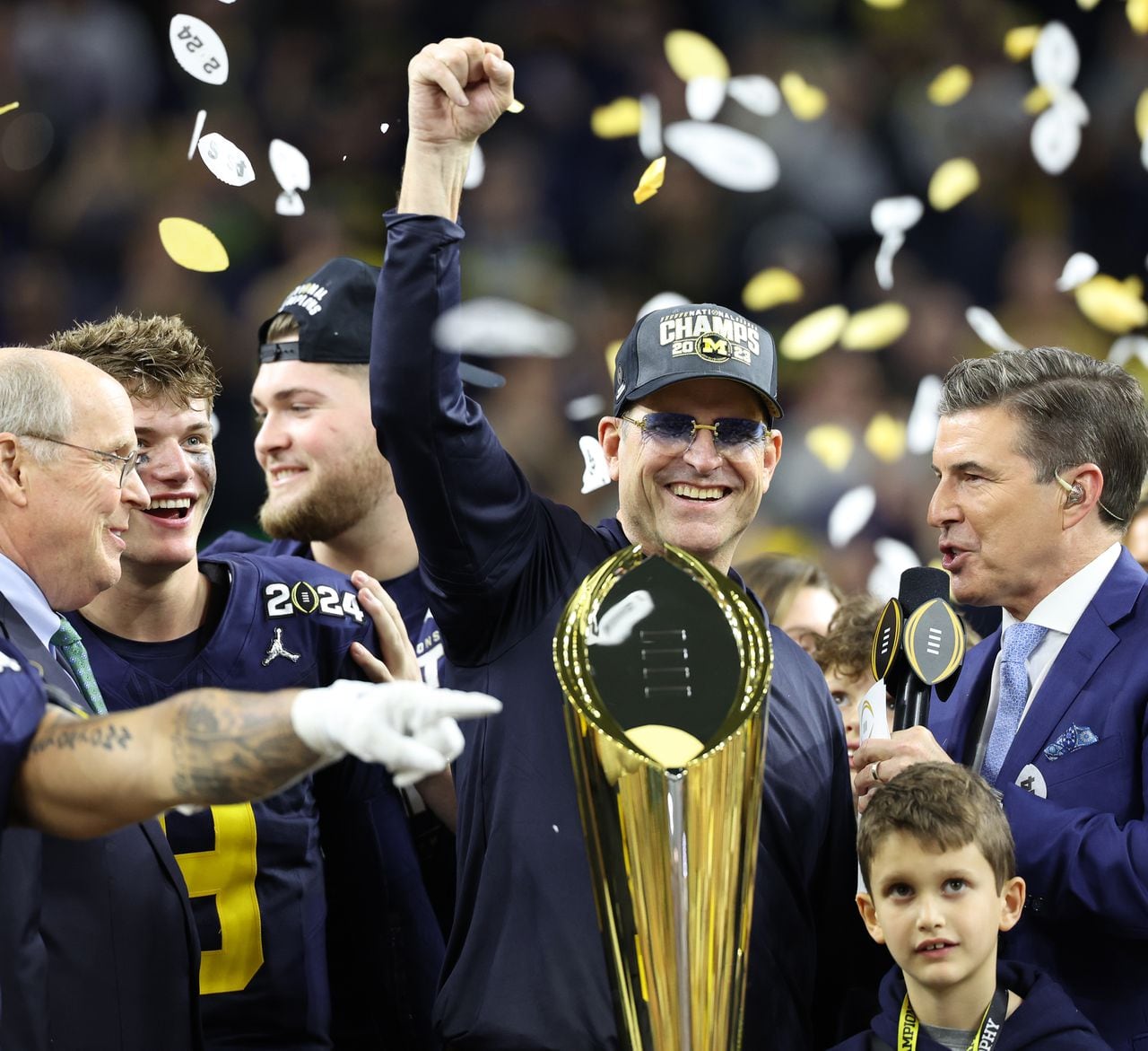 Michigan AD Warde Manuel asked about asterisk on CFP title: âHell nahâ