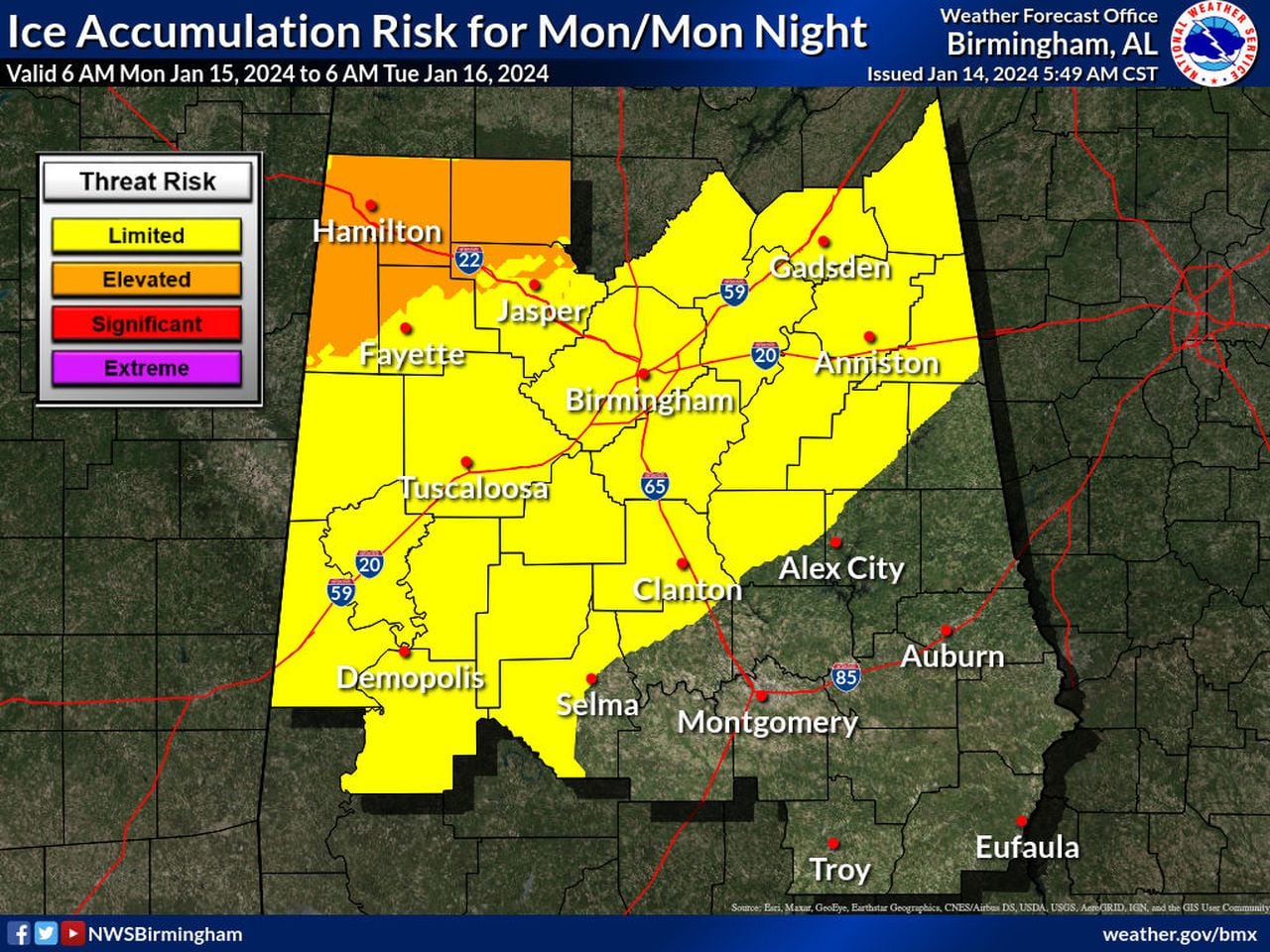 More winter weather advisories possible for Alabama