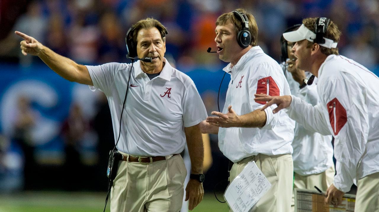 Nick Saban, Kirby Smart, Lane Kiffin