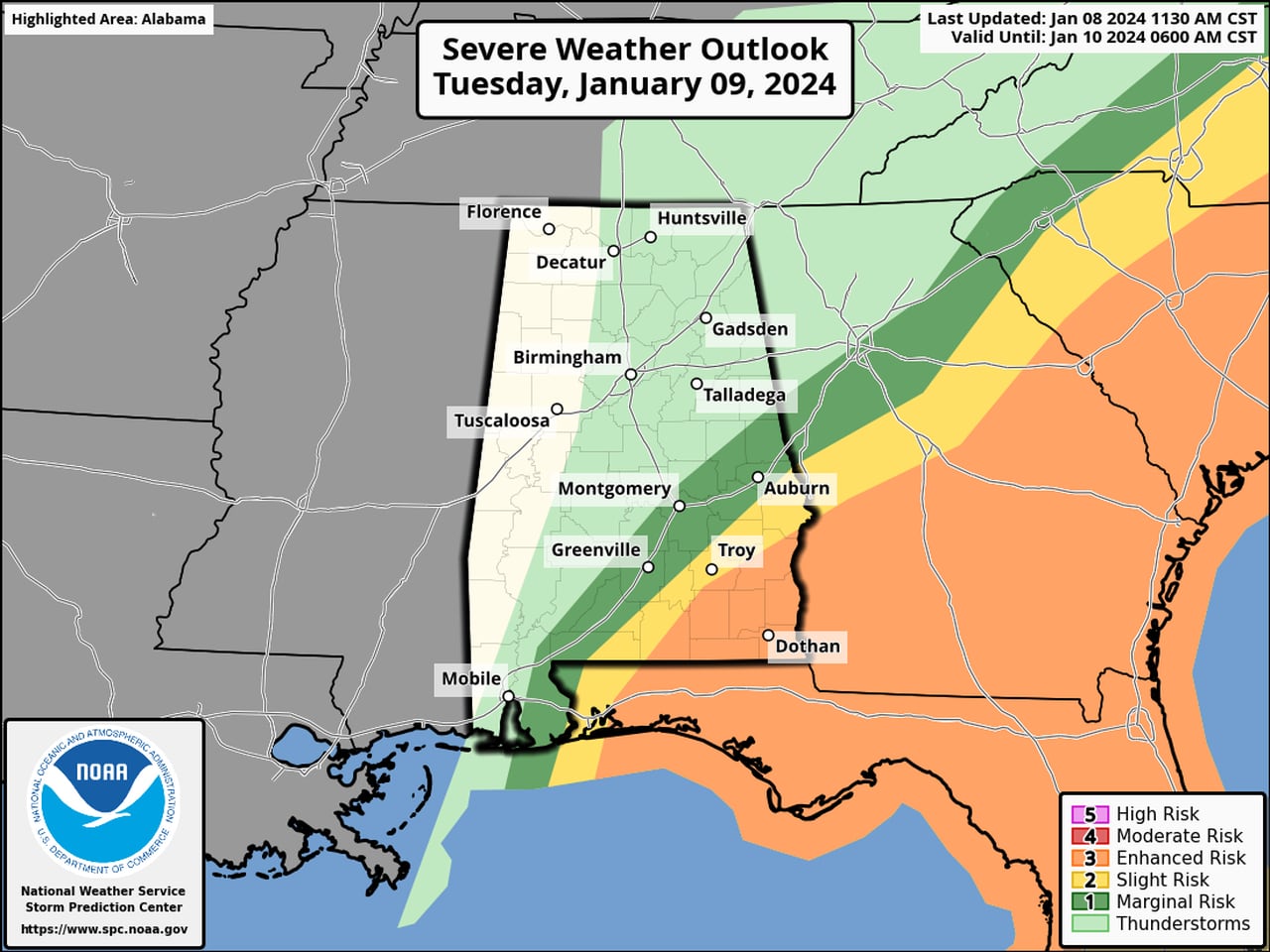 Severe weather update: Tornado watch issued