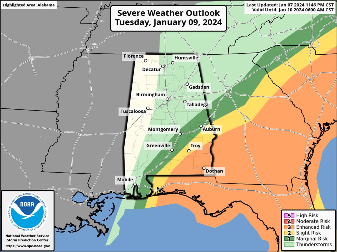 Tuesday severe weather outlook