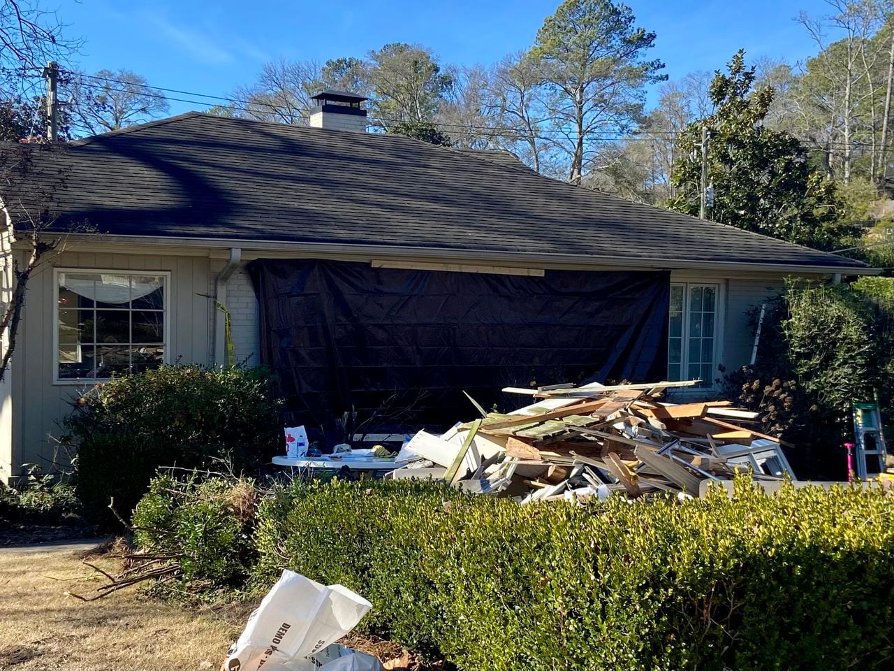 Tesla plows through Mountain Brook home on New Yearâs Day as family sleeps inside