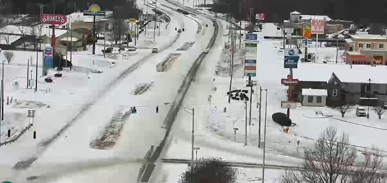 Traffic cams, road conditions around Alabama: See snow, ice-covered roads in real time