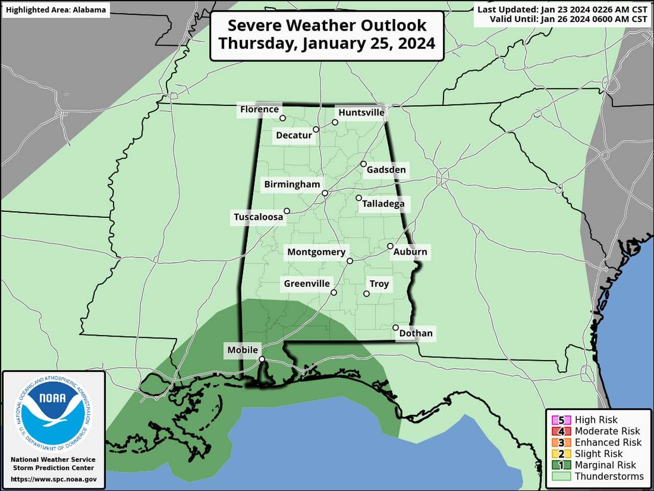 Thursday severe weather risk