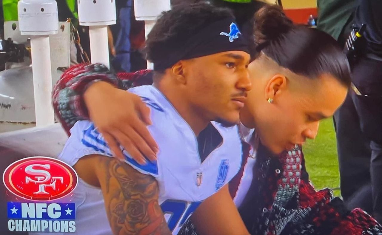 Watch 49ersâ Cameron Latu console Lions star, Alabama teammate Brian Branch