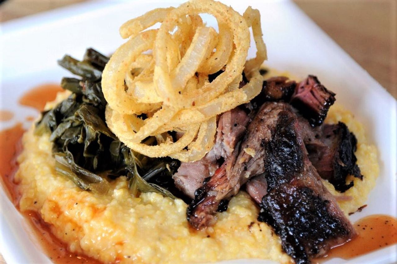 Pork 'n' greens at Saw's Soul Kitchen in Birmingham, Ala.