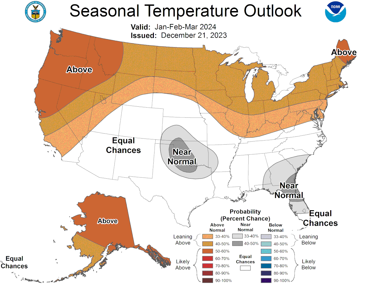 3 month temp outlook