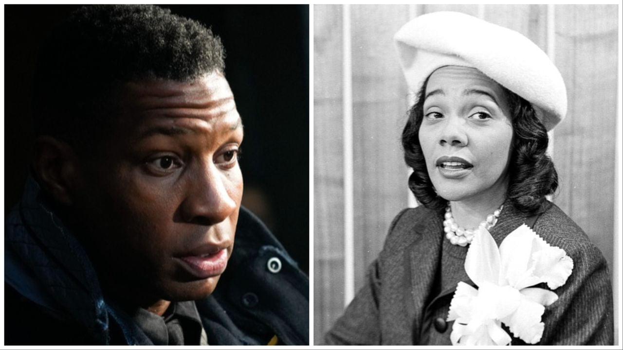 Why did Jonathan Majors reference Coretta Scott King in his GMA interview?
