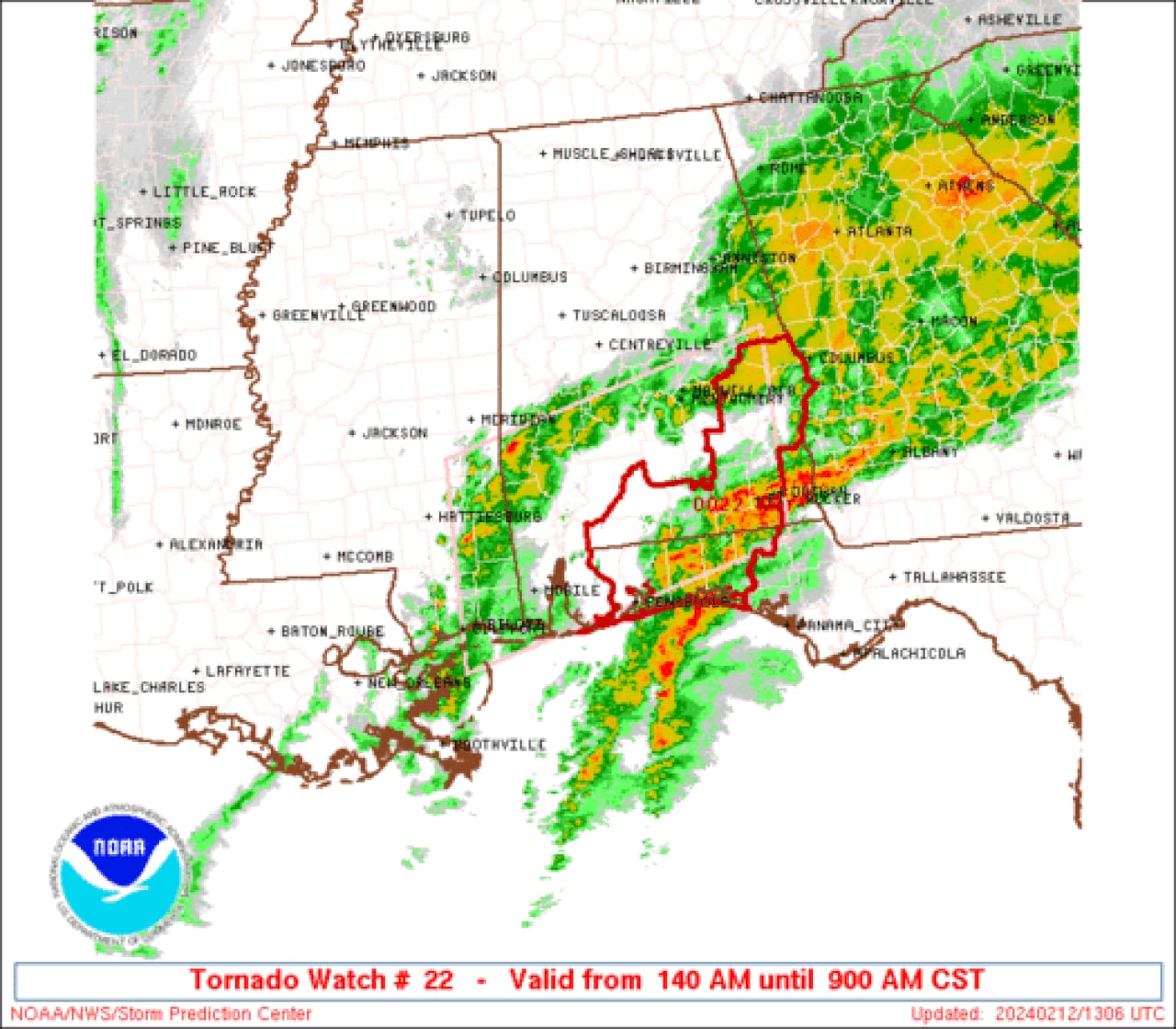 A few strong storms possible Monday in Alabama