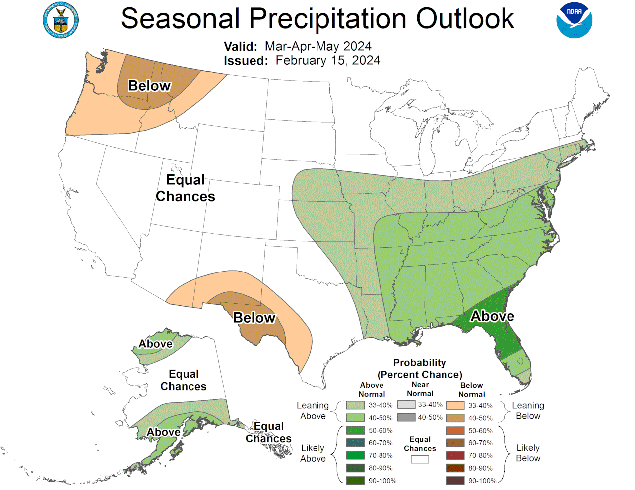 Spring precipitation outlook