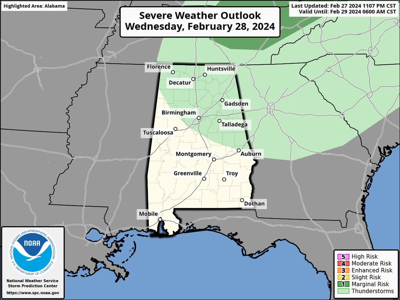 Wednesday severe weather outlook