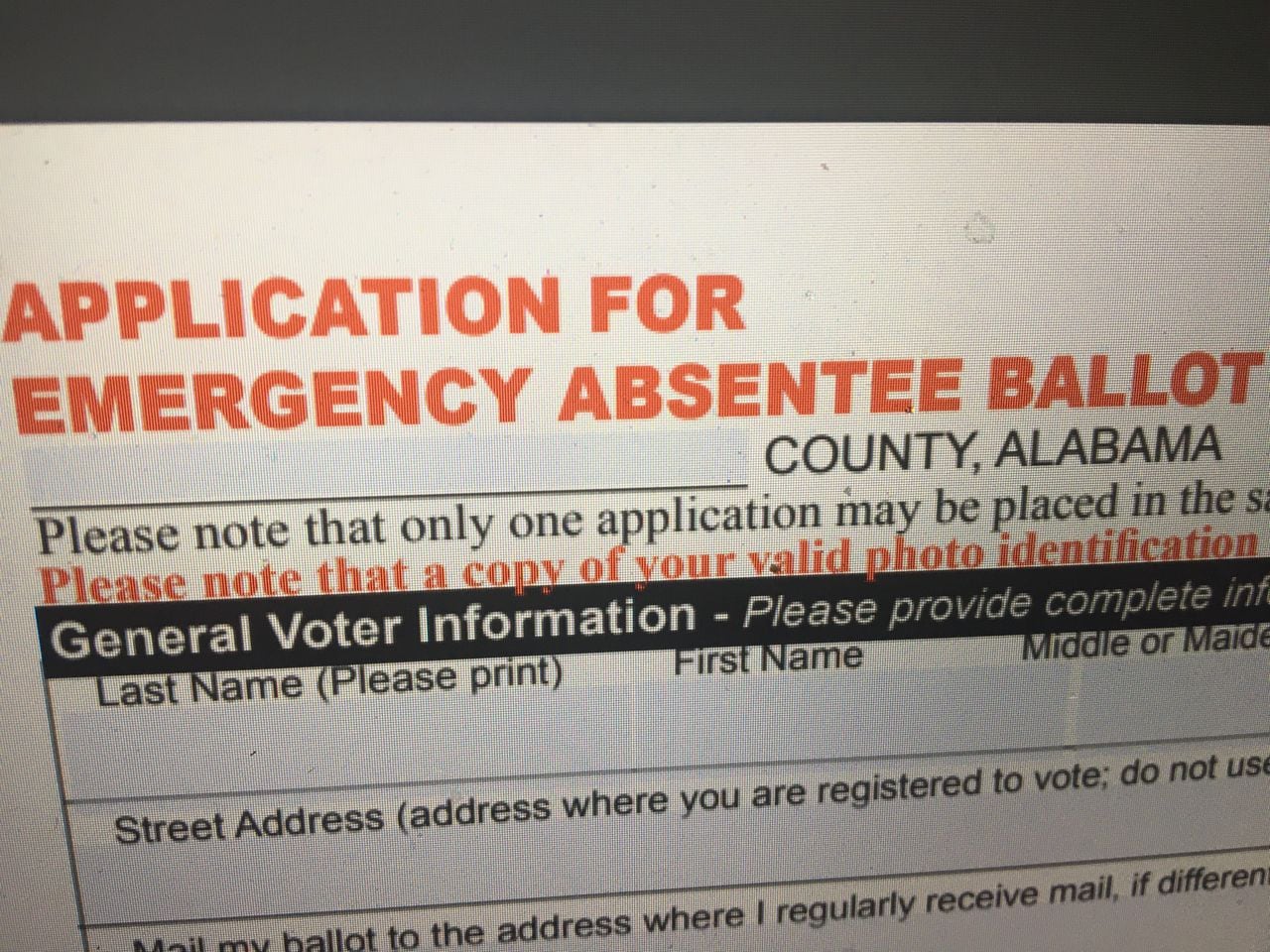 Bill criminalizing absentee ballot assistance passes Alabama Senate