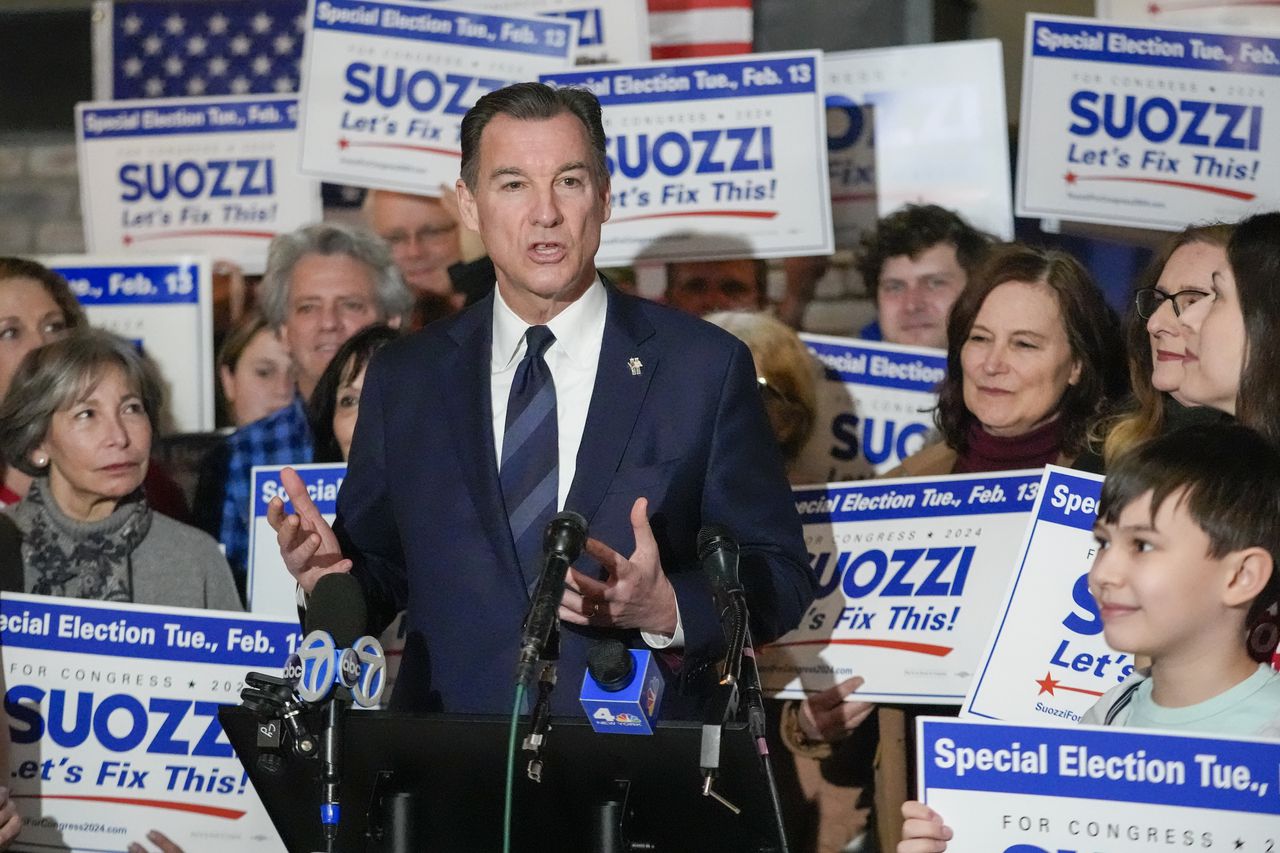 Democrat Tom Suozzi wins New York race to succeed George Santos in Congress