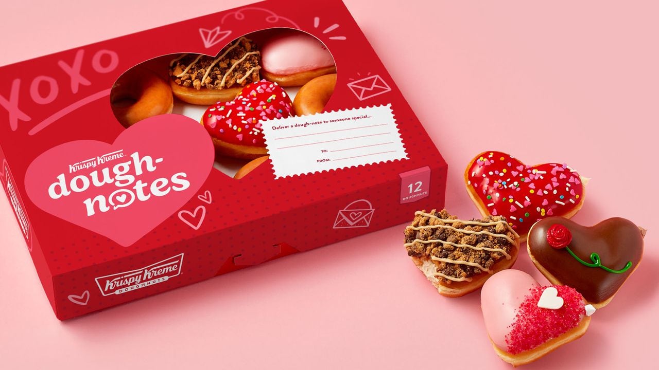 Valentineâs Day: Heart-shaped treats from Chick-fil-A, Popeyeâs, Papa Johnâs, Krispy Kreme, Dunkinâ