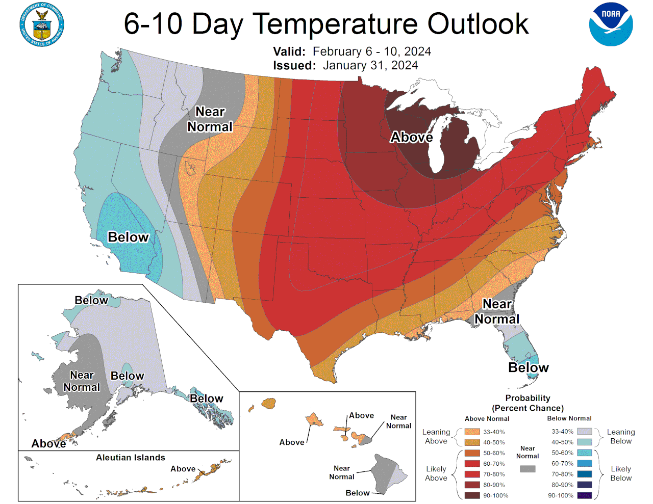 6-10 day temperature outlook