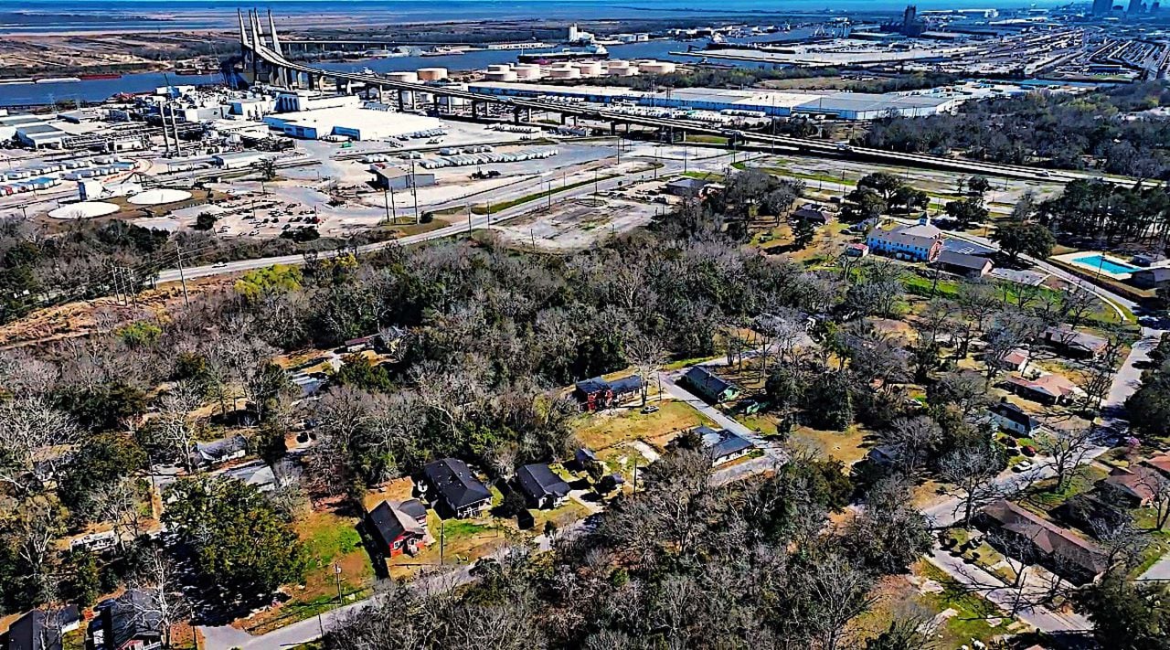 Africatown and industry from above