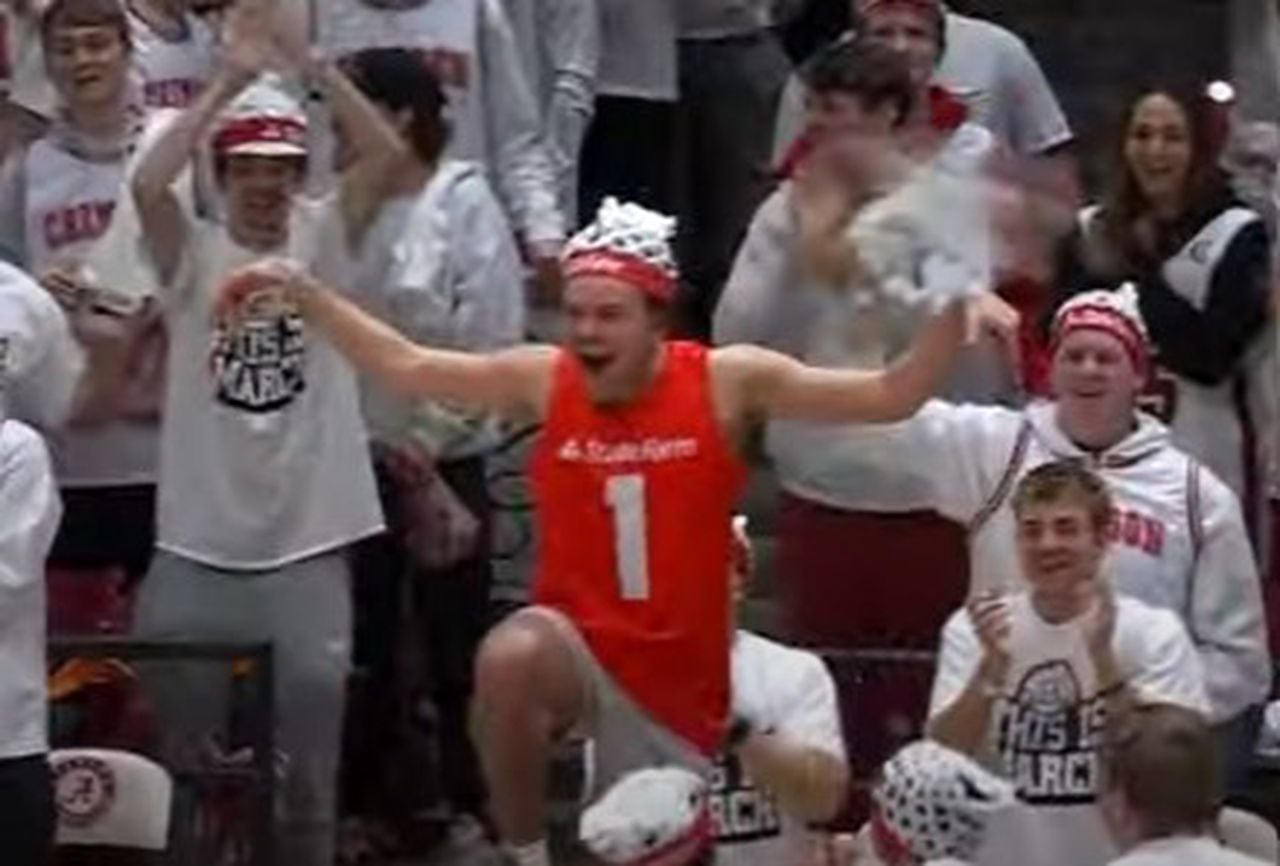 Alabama student hits half-court shot on ESPN for $19K, celebrates with Crimson Crane