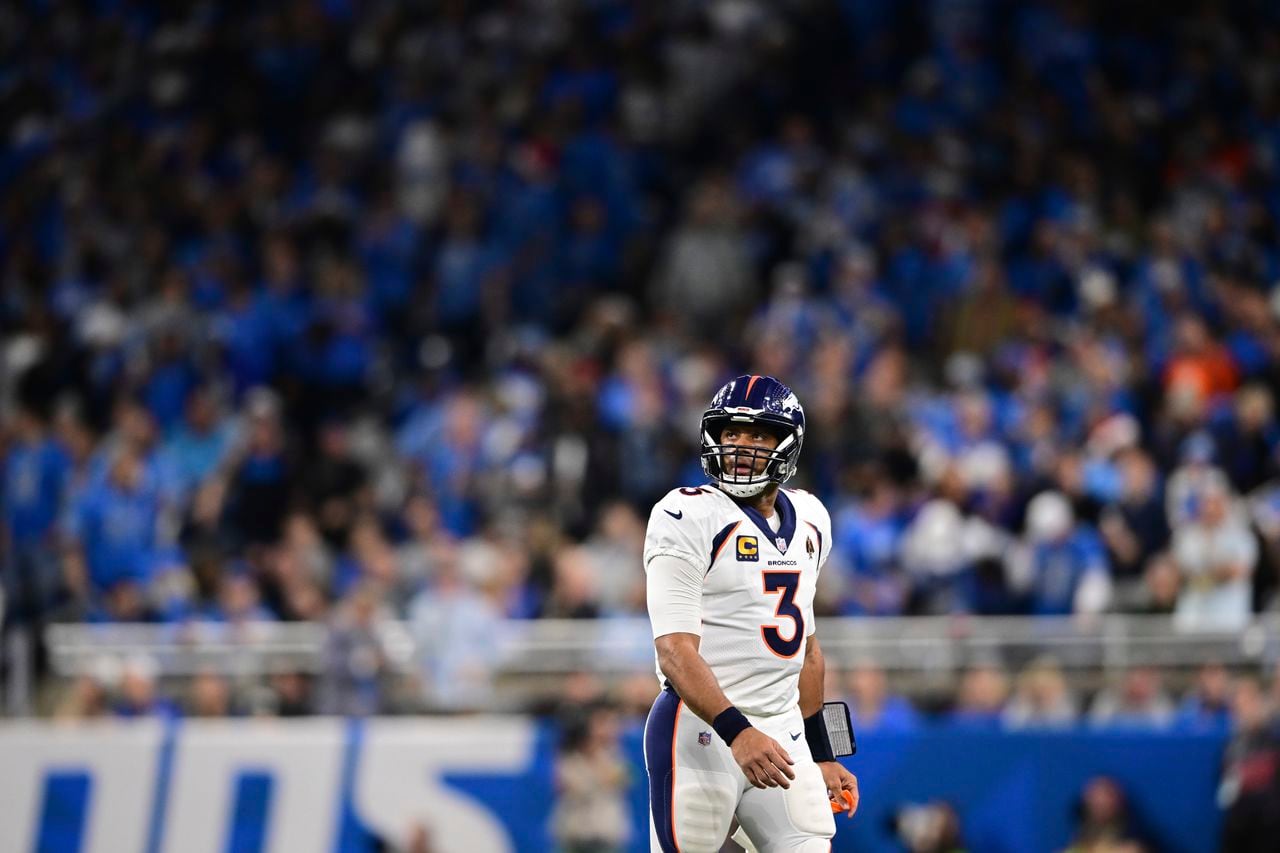 Russell Wilson reacts to being released by Denver Broncos