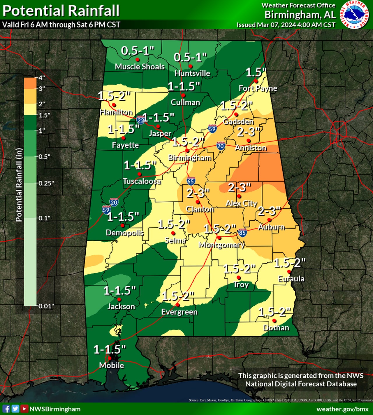 Alabama rain outlook