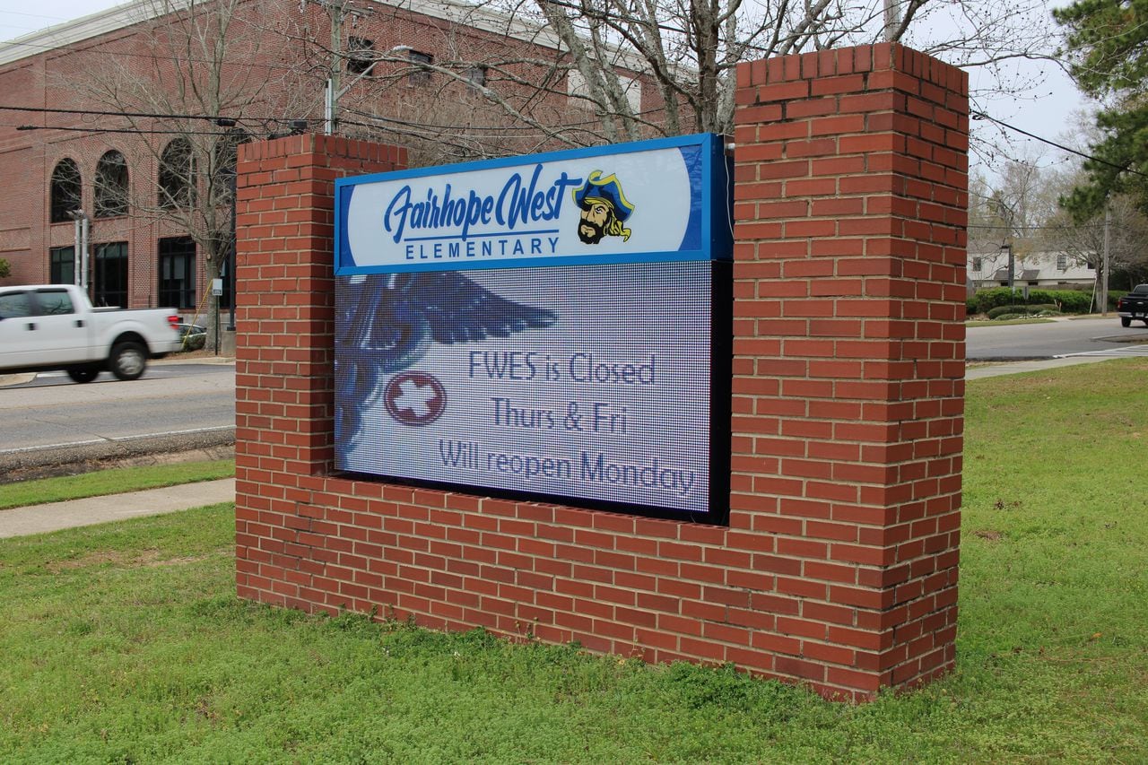 What did Baldwin County do to clean up schools after norovirus outbreak?